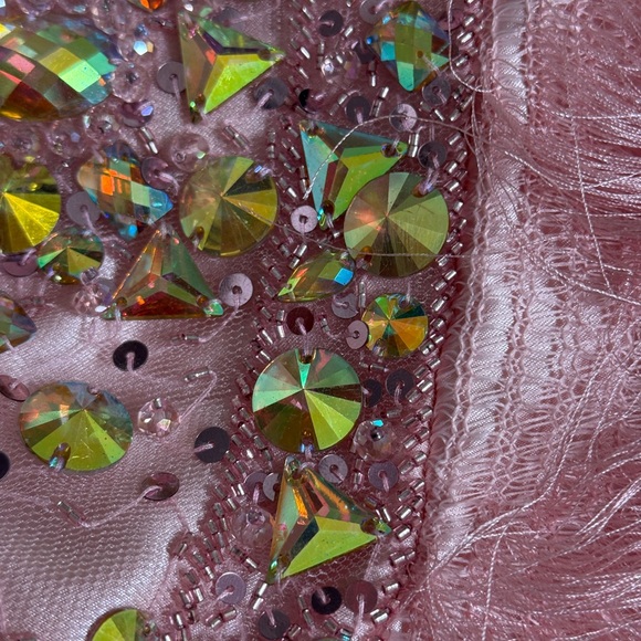 MNM Couture Formal Short Beaded Fringe Dress - Picture 14 of 16